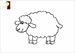 Рисунок овцы для детей карандашом