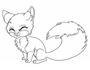 Лиса Раскраска