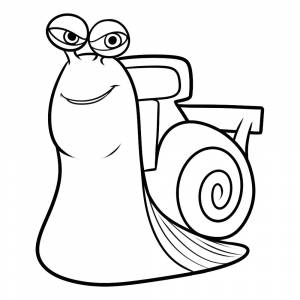 Раскраска Улитка Хлыст