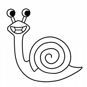 Раскраска Жёлтая улитка Селин