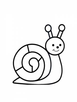 Раскраски Улитка   в формате