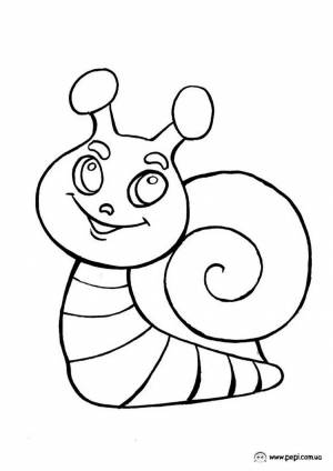Раскраски Улитка для детей 3 4 лет