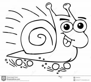 Раскраска улитка