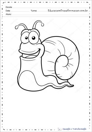 Раскраска улитка