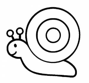 Раскраска Улитка