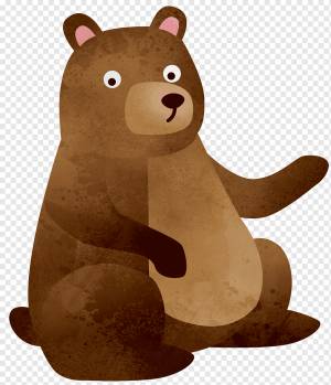 Бурый медведь Белый медведь Teddy bear, Бурый медведь, млекопитающее, коричневый, нарисованный png