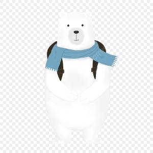 Мультфильм белый элемент белого медведя PNG , зима, мультфильм, Полярный медведь PNG картинки и пнг PSD рисунок для й загрузки