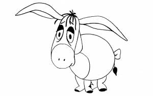 DataLife Engine > Версия для печати > Ослик иа раскраска