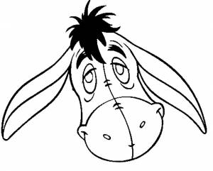 Раскраска Ослик Иа