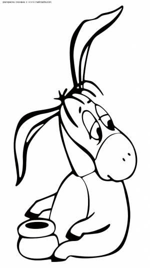 ослик рисунок