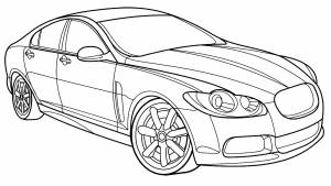 Раскраска Jaguar XFR