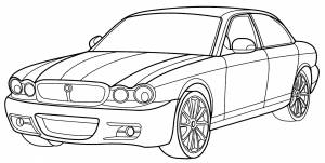 Раскраска Jaguar XJ Porfolio