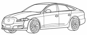 Раскраска Jaguar XJ
