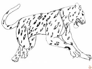 Раскраски Ягуар для детей