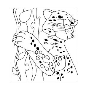 Раскраска Ягуар Джунгли ♥ Онлайн и !