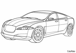 Раскраска Стильный Ягуар