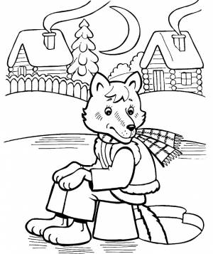 Раскраска Волк И Лиса