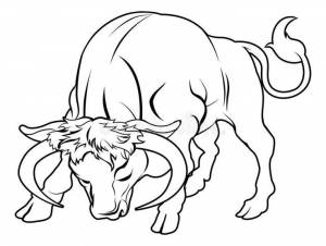 Раскраска Быки, бычки и коровки на Новый год 2021