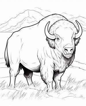 Раскраска Бык для детей 3, 4, 5, 6, 7, 8 лет
