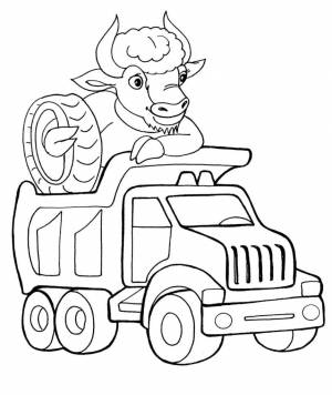 Раскраски Бык