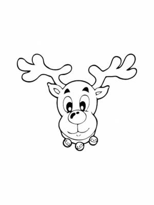 Раскраски Голова Оленя
