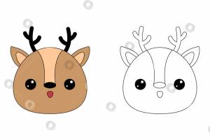 Голова мультяшного животного