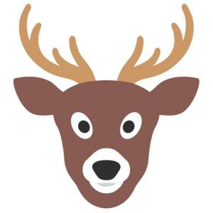 Мордочка оленя рисунок