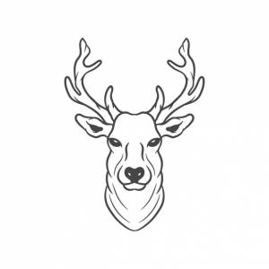 Голова оленя векторная иллюстрация