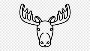 Рисунок оленя Лось, олень, рога оленя, белый png