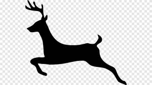 Олень Дед Мороз Рудольф Силуэт, силуэт головы оленя, Олень, силуэт png