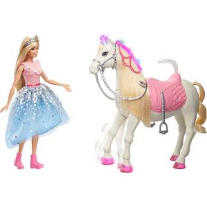 Barbie Кукла Приключения принцессы в синей пачке на лошади