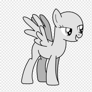 Whiskers Pony Rainbow Dash Horse Книжка-раскраска, контур пегаса, лошадь, белый, млекопитающее png