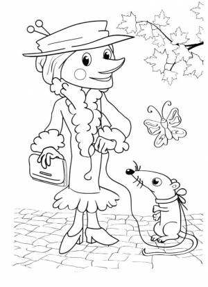 Раскраска крыса