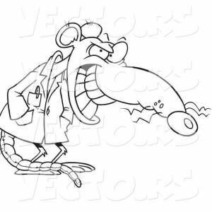 Раскраска крыса