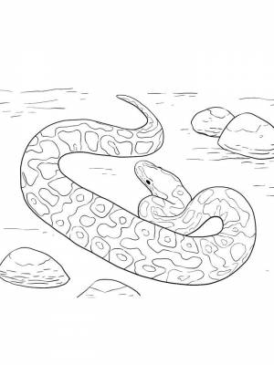 Раскраски Питон   в формате