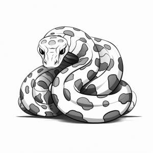 Убийца клоун болл питон дети учатся милый ангел милый раскраски каваи линия искусства