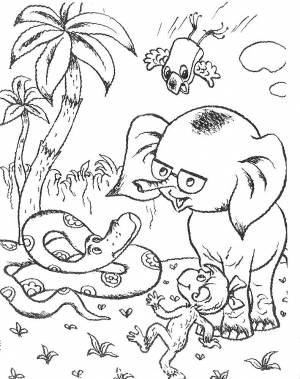 Раскраска зарядка для хвоста