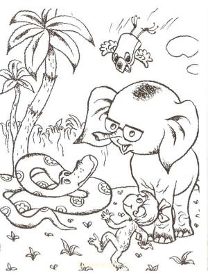 Раскраска 38 попугаев