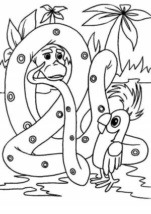 Раскраска зарядка для хвоста