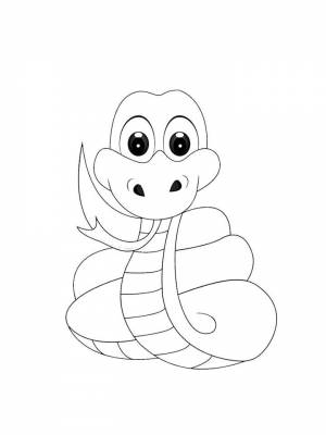 Раскраски Удав   в формате