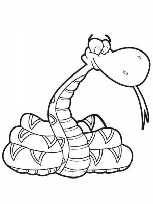 Раскраски Удав   в формате