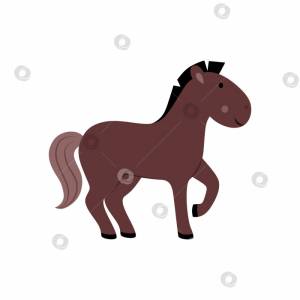 Детский рисунок лошади