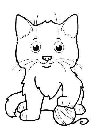 Котенок с клубком