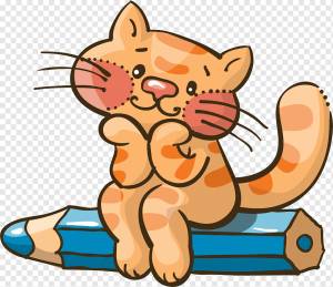 Кот котенка рисунок, чебурашка, карандаш, животные, герои png