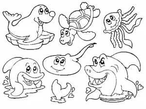 Раскраски Раскраска Разные звери животные, Download print coloring page