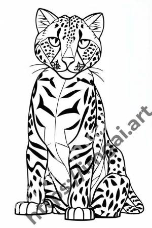 Раскраска cheetah