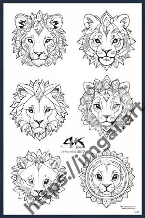 Раскраска lion