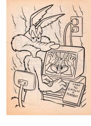LOONEY TUNES BUGS BUNNY N WILE E