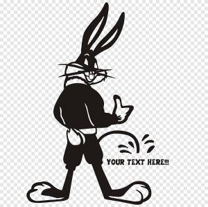 Наклейка Bugs Bunny Wile E