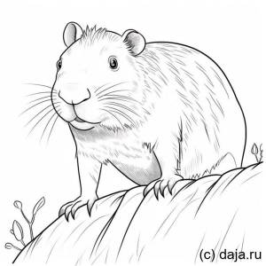 Рисунки капибара игрушка